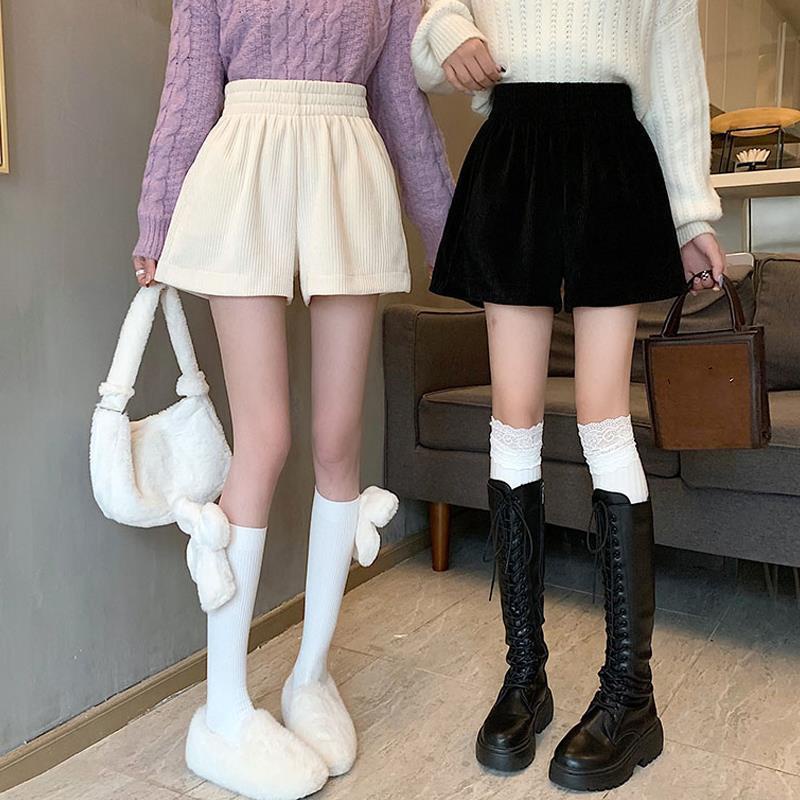 B&amp;G Quần Short Lưng Cao Ống Rộng Phong Cách Hàn Quốc Cho Nữ quần đùi nữ JL-DK-23