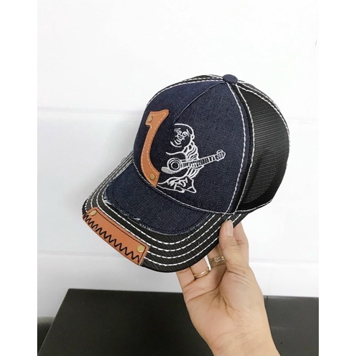 Mũ lươi trai - ông địa đàn phối lưới phong cách thời trang (hình thật)