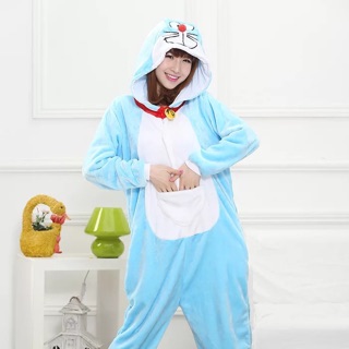 Pijama hình thú bông doremon