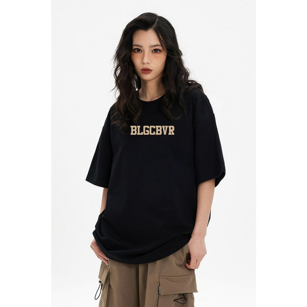 NUZIRO Áo Thun Dáng Rộng In Hình Cá Tính Phong Cách Hàn Quốc