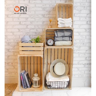 THÙNG GỖ PALLET TRANG TRÍ ĐA NĂNG XUẤT KHẨU - WOOD CASE-ORI NỘI THẤT HÀN QUỐC