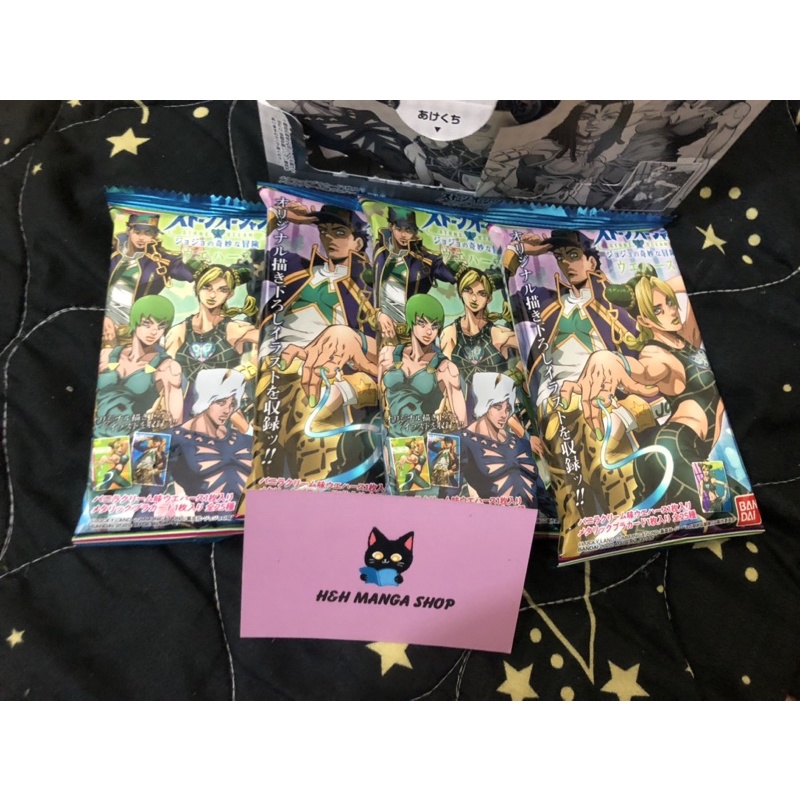 Gói bánh xốp và thẻ bài ngẫu nhiên JOJO