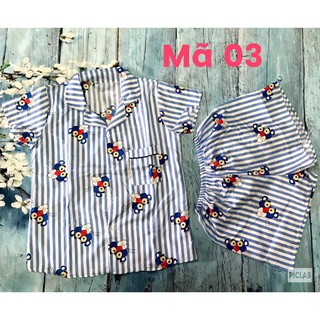 Bộ Ngủ Pijama Ngắn Chất Phi Lụa Loại 1 Siêu Mát