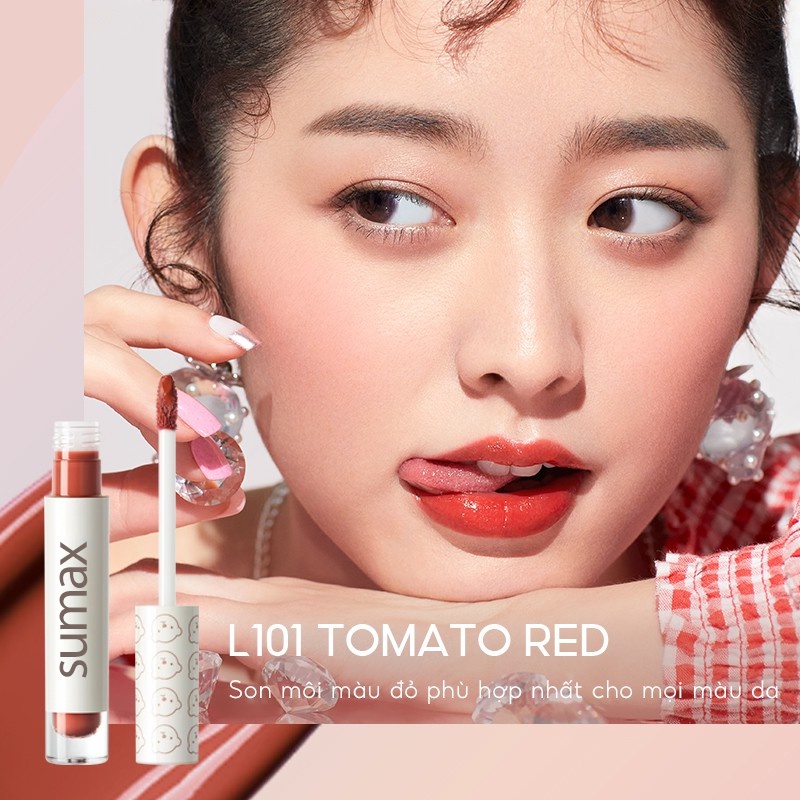 Son bóng SUMAX dưỡng ẩm lâu trôi màu hồng dễ thương chất lượng cao 2.5g | BigBuy360 - bigbuy360.vn