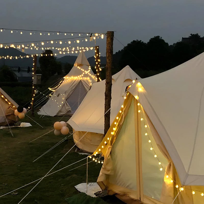 Dây đèn trang trí ngoài trời 6m 40 bóng Led chống nước - Dây đèn led trang trí sân vườn, phòng khách - Billba Outdoors