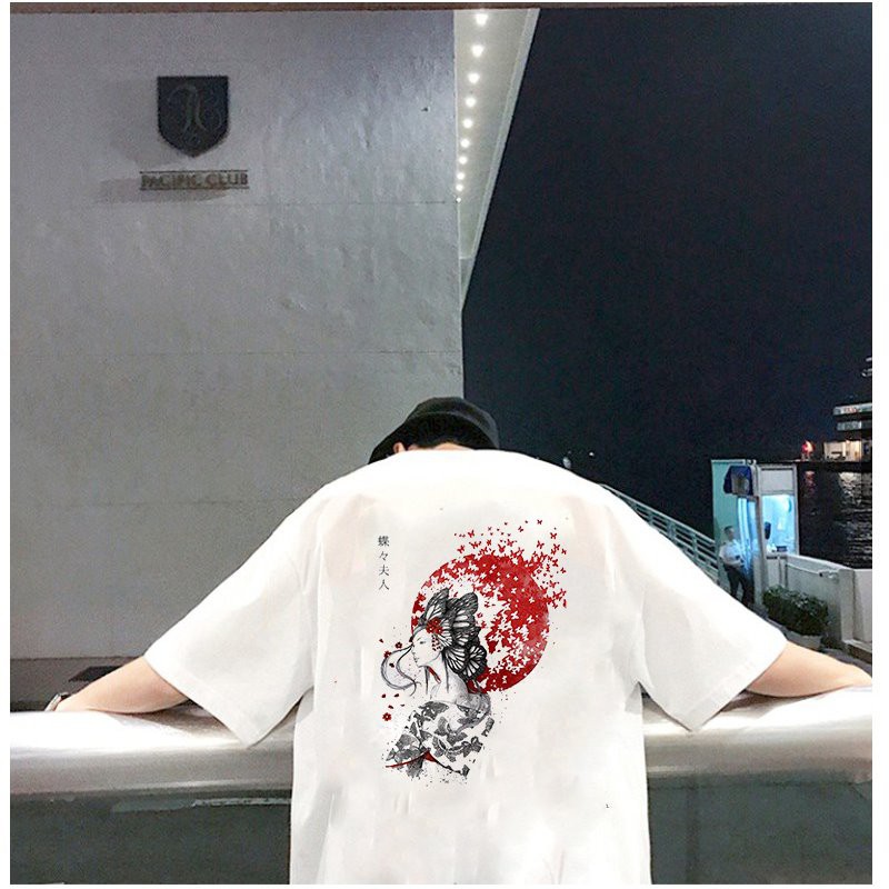 Áo thun unisex form rộng Samurai phong cách Nhật Bản vải dày mịn 2020T2414