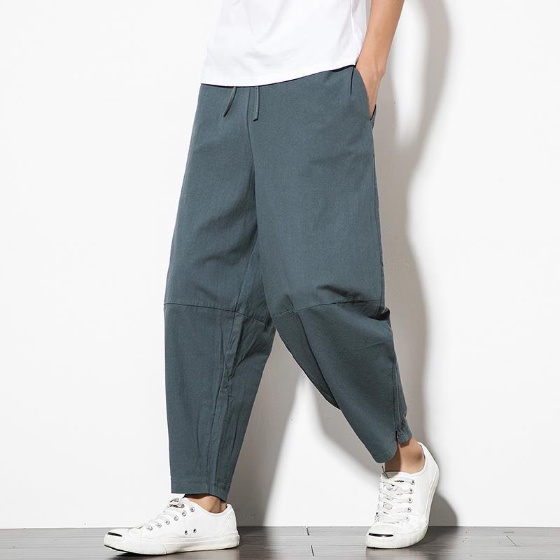 Quần Harem Ống Rộng Plus Size Phong Cách Trung Hoa Cho Nam