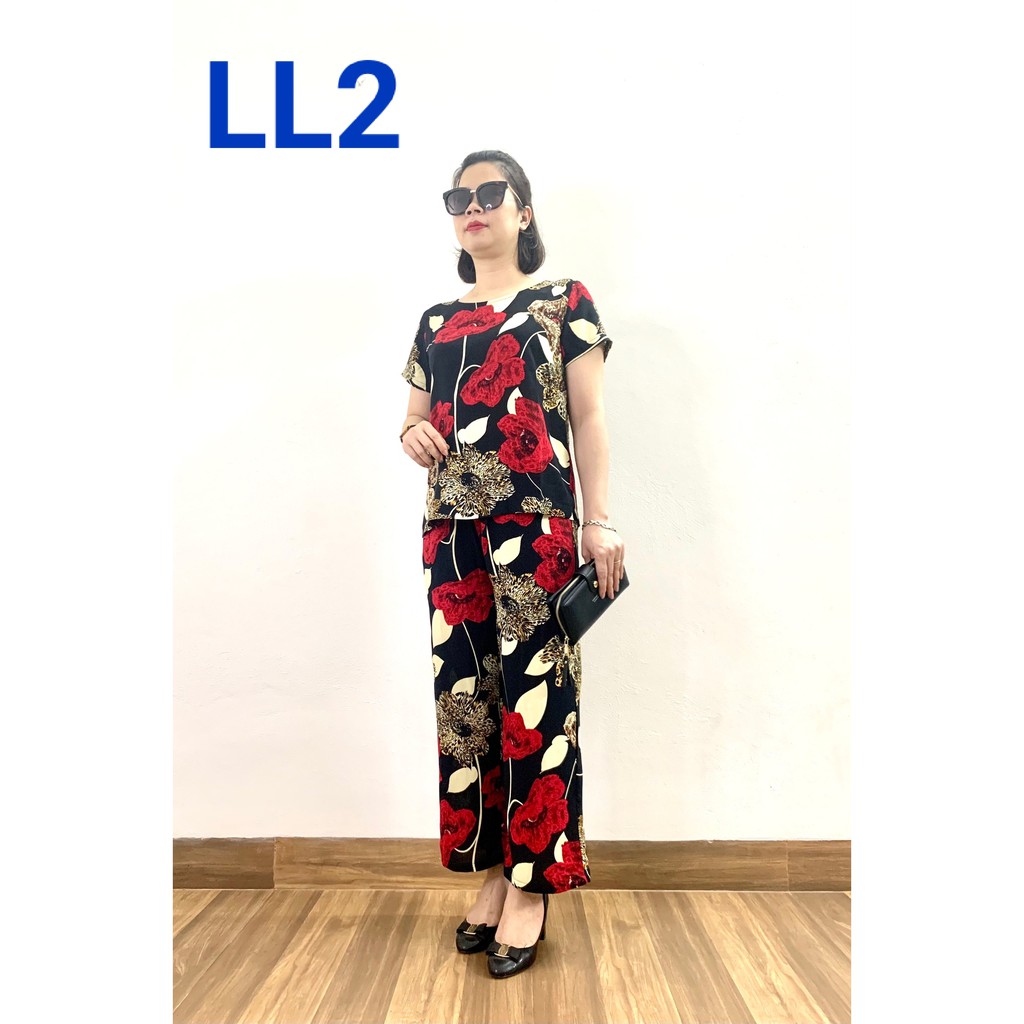 Thời Trang Trung Niên - Bộ Lanh cao cấp ( đã qua xử lý co ) - đủ size từ 47 - 70kg - dành cho quý bà 2021 - Laddy Store