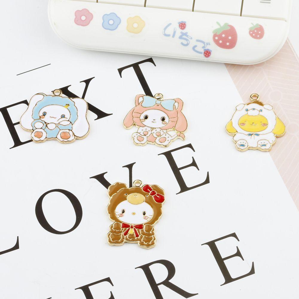 USNOW Mặt Dây Chuyền Hình Mèo Kitty Hoạt Hình Dễ Thương