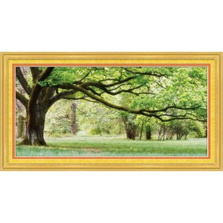 Tranh Thêu Chữ Thập (THÊU TOÀN BỘ) Cây Xanh Che Bóng Mát A255 (KHÁCH TỰ THÊU) KT:108X51CM