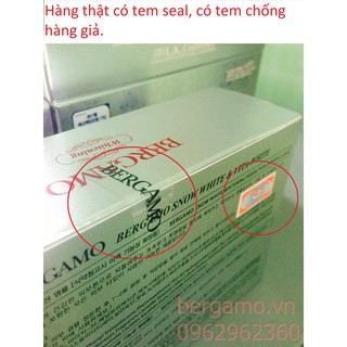 Serum Bergamo trắng Whitening Vita & Snow White - Hộp 4 chai
