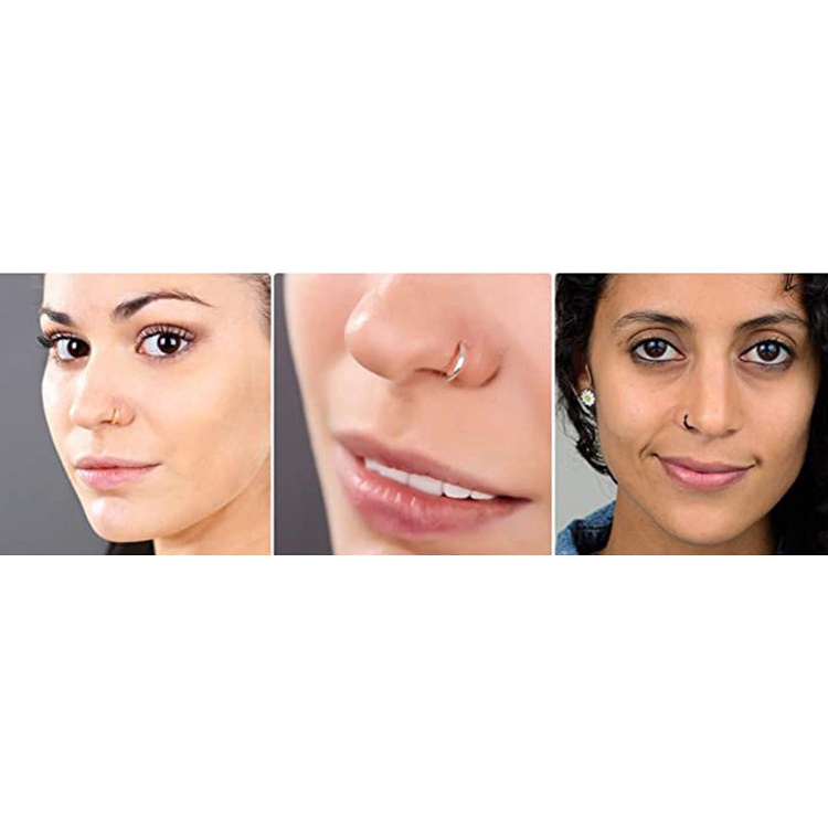 Khuyên Mũi Bằng Thép Không Gỉ Cá Tính Thời Trang