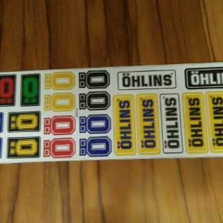 Bộ tem trang trí xe Ohlins