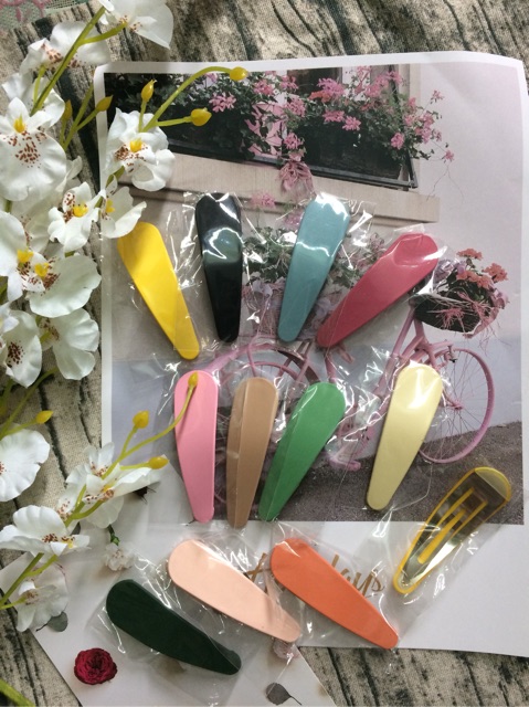 Kẹp tóc giọt nước lì cá tính