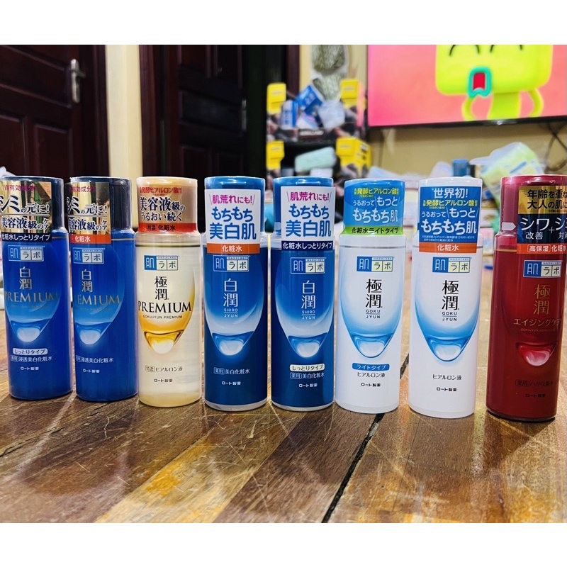 ĐỦ MÀU-Nước hoa hồng Hadalabo nội địa Nhật 170ml