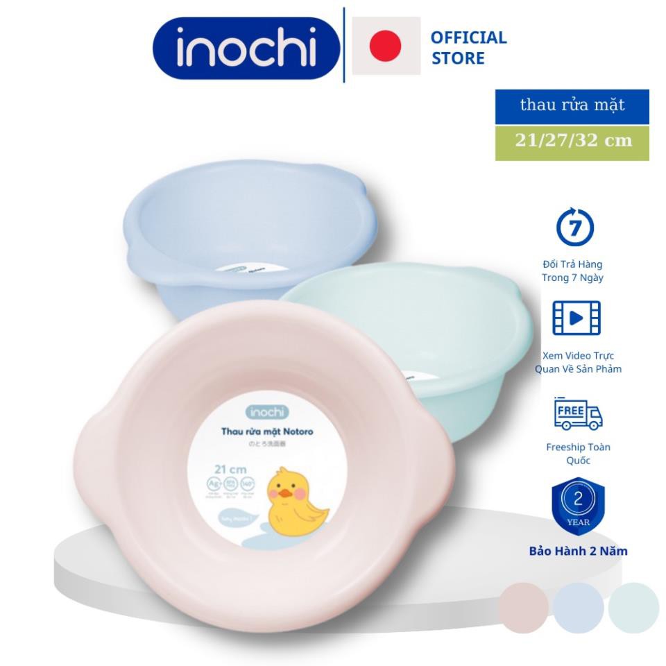 Chậu rửa mặt Notoro inochi cho bé thau nhựa tắm gội đầu size 21/27/32cm