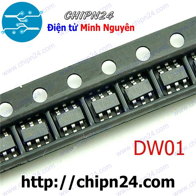 [5 CON] IC DW01 SOT-23-6 (SMD Dán) (DW01D DW01A DW01AK)