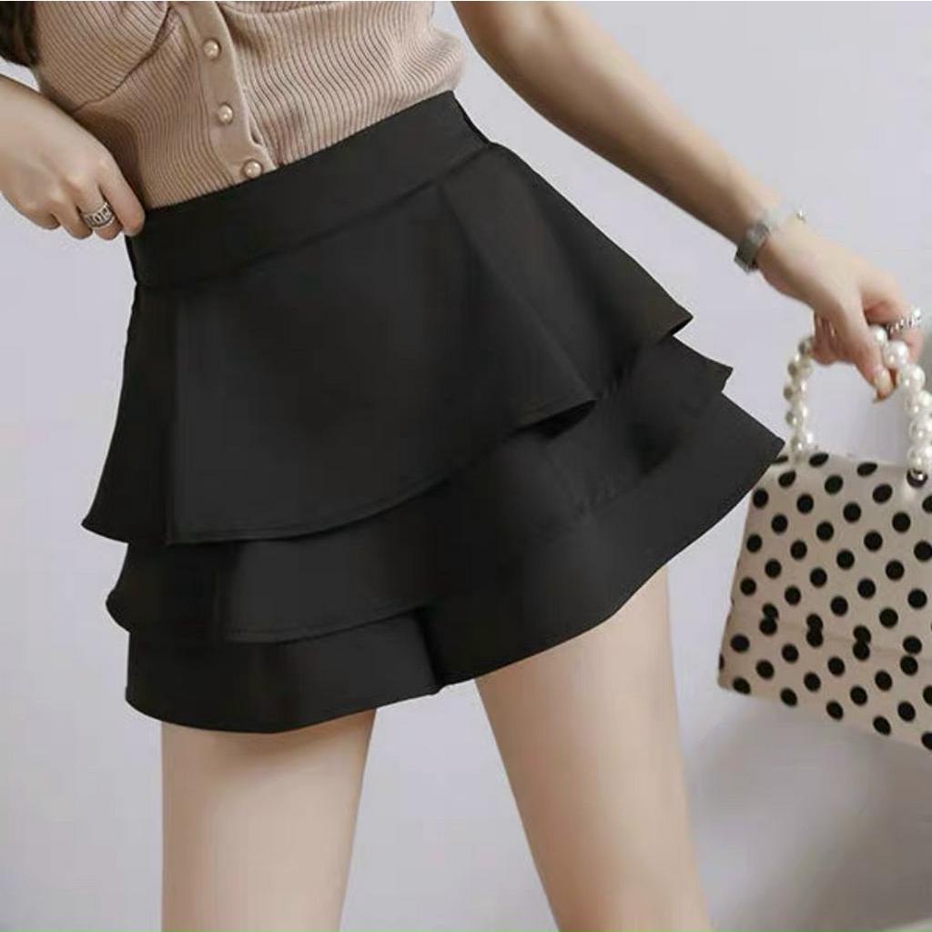 Chân váy 3 tầng mới nhất 2023, kèm video nhà shop live chất vải tuyết mưa đẹp, Size sml, phom từ 38-55 ký vừa