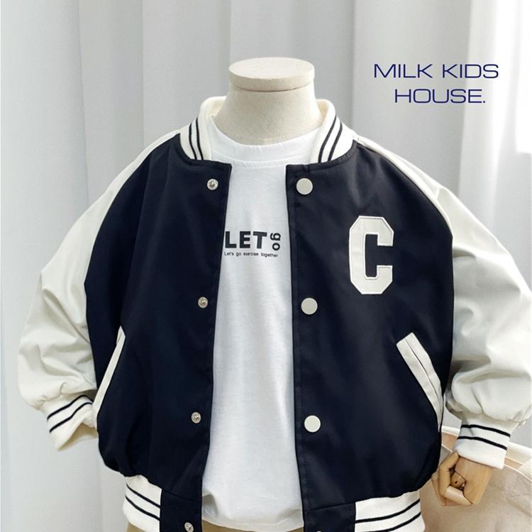 Áo Khoác Bóng Chày Phong Cách Hàn Quốc Thời Trang Xuân Thu Cho Bé Trai