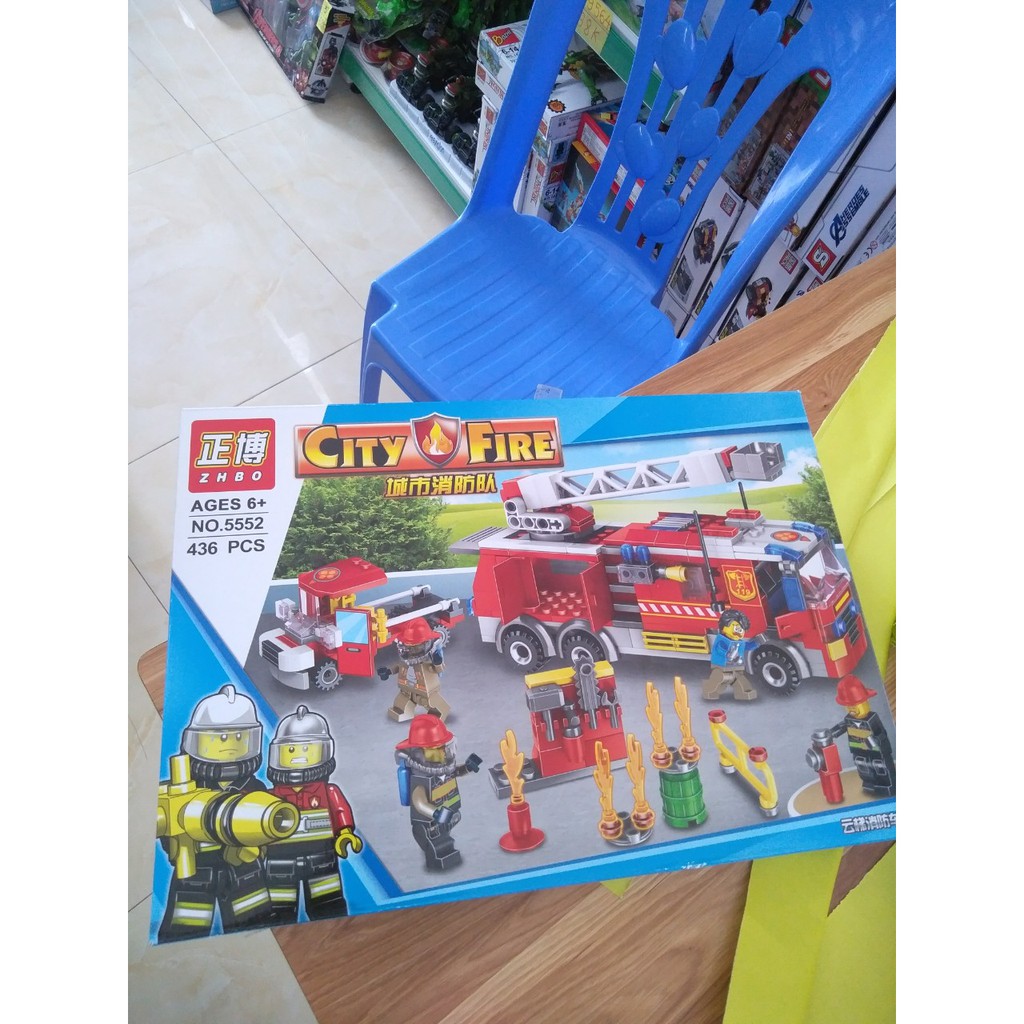 Lắp ráp Lego city fire 5552 :Trạm cứu hỏa thành phố