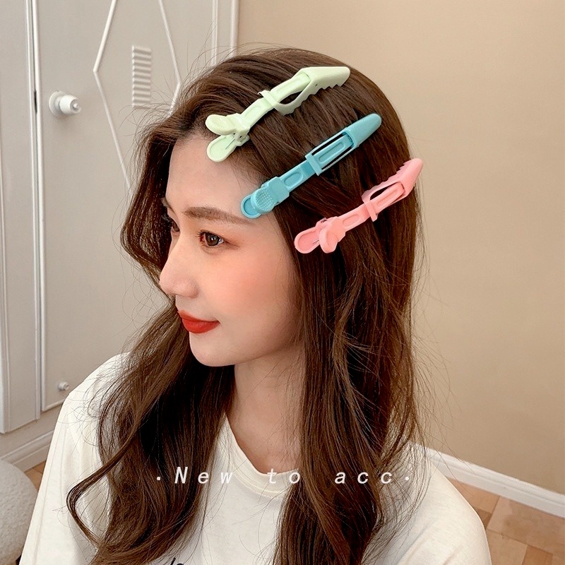 Kẹp tóc hỗ trợ rửa mặt Không Đường May Cố Định Tóc Mái Thời Trang Nhật Bản