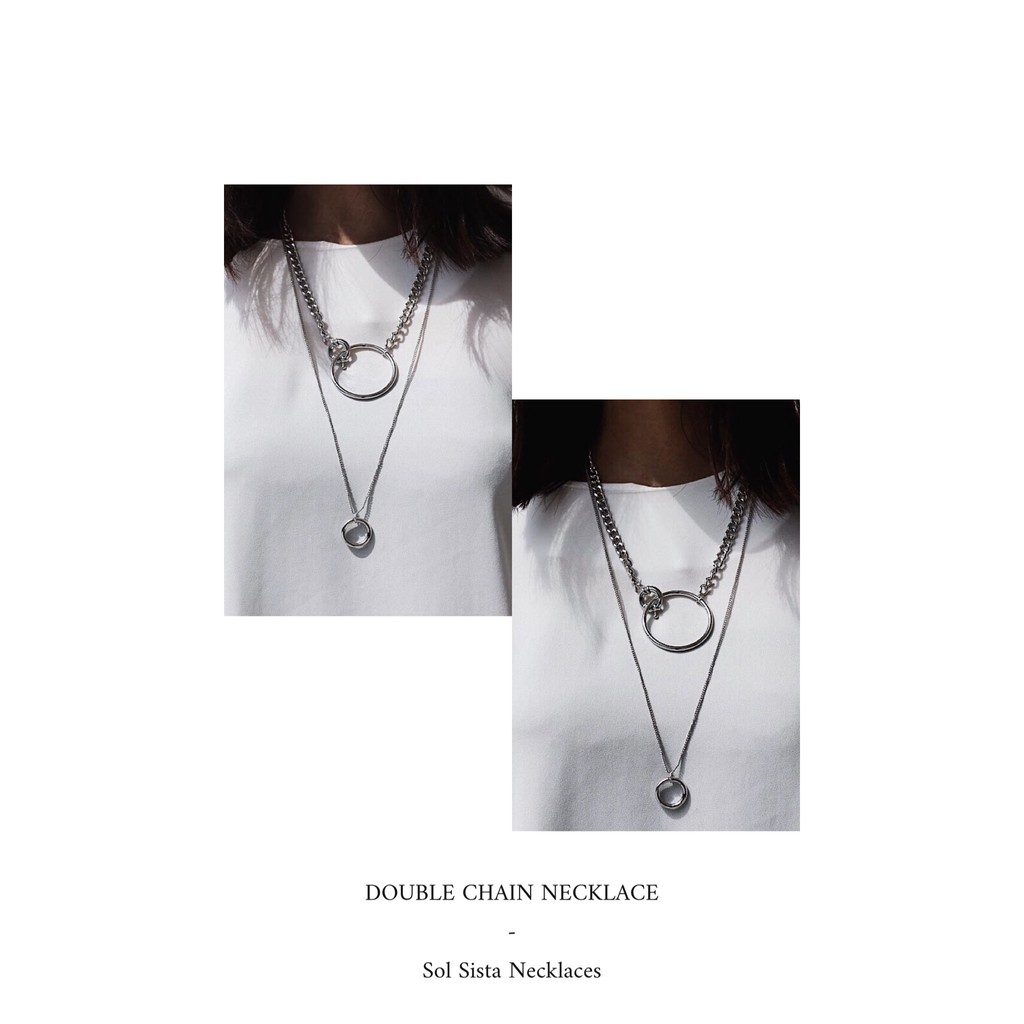 DÂY CHUYỀN DOUBLE CHAIN - NECKLACE - SOL SISTA - VÒNG CỔ