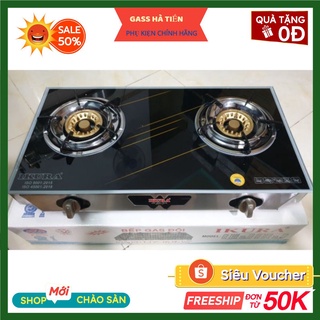 Bếp gas đôi IKURA-IV 5910 D90- Bếp gas dương mặt kính-Mặt kính cường lực-Tiết kiệm gas