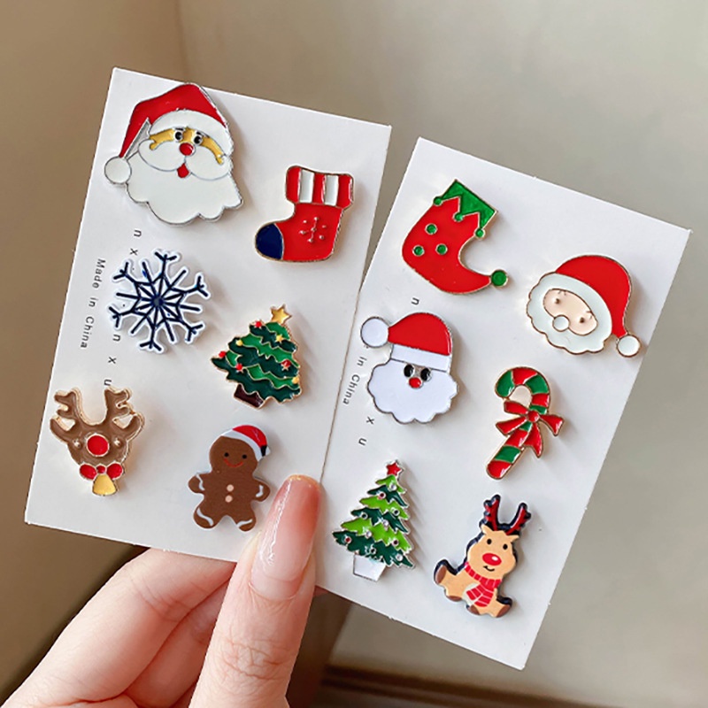 Huy Hiệu Cài Áo Hình Tuần Lộc Giáng Sinh Dễ Thương