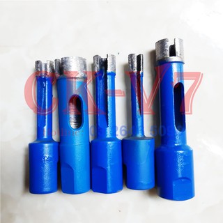 Bộ Mũi Khoét, Mũi Khoan Gạch Men, Đá Hoa,Kính, Gắn Máy Mài Cầm Tay 6-14mm