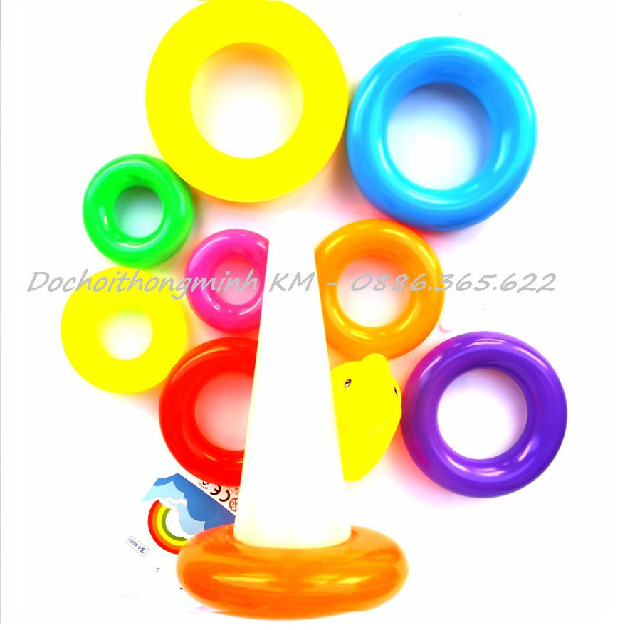 Đồ chơi tháp xếp chồng vịt size lớn cho bé
