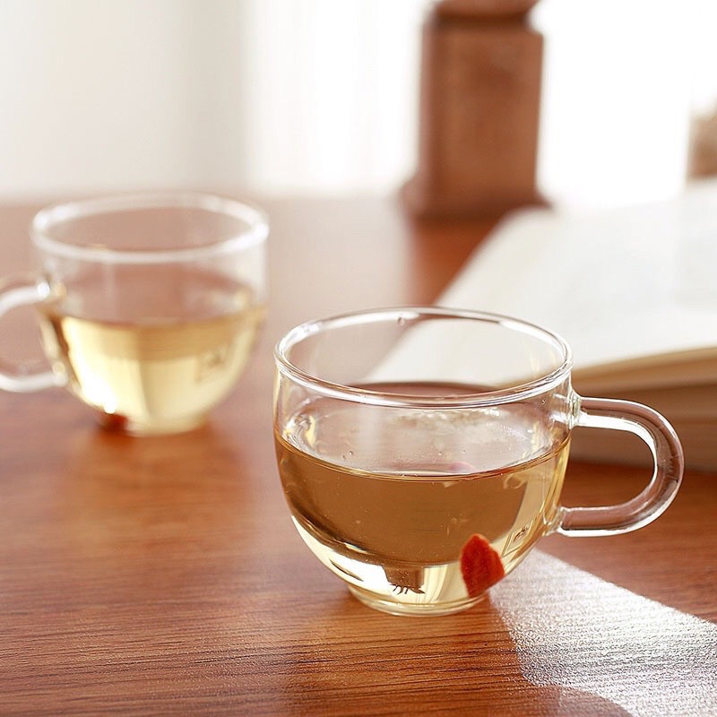 Chén thủy tinh chịu nhiệt có quai 80ml