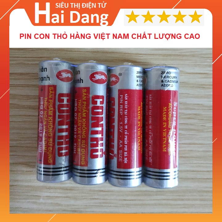 Pin Con Thỏ Vỉ 4 Viên - Pin Tiểu Loại To AA Và Loại Nhỏ AAA Dùng Cho Đồ Chơi Trẻ Em - Thiết Bị Điện Tử Gia Đình