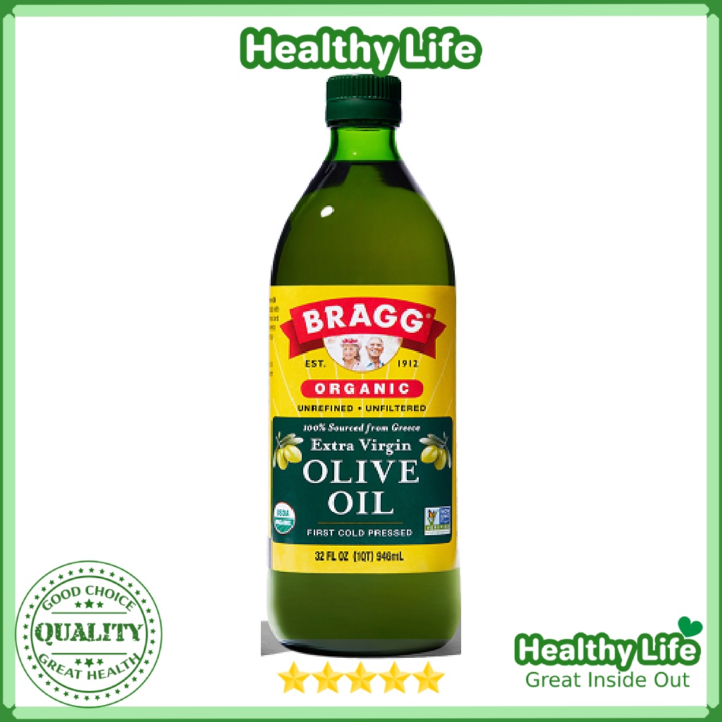 Dầu Olive ép lạnh Bragg Olive Oil Extra Virgin