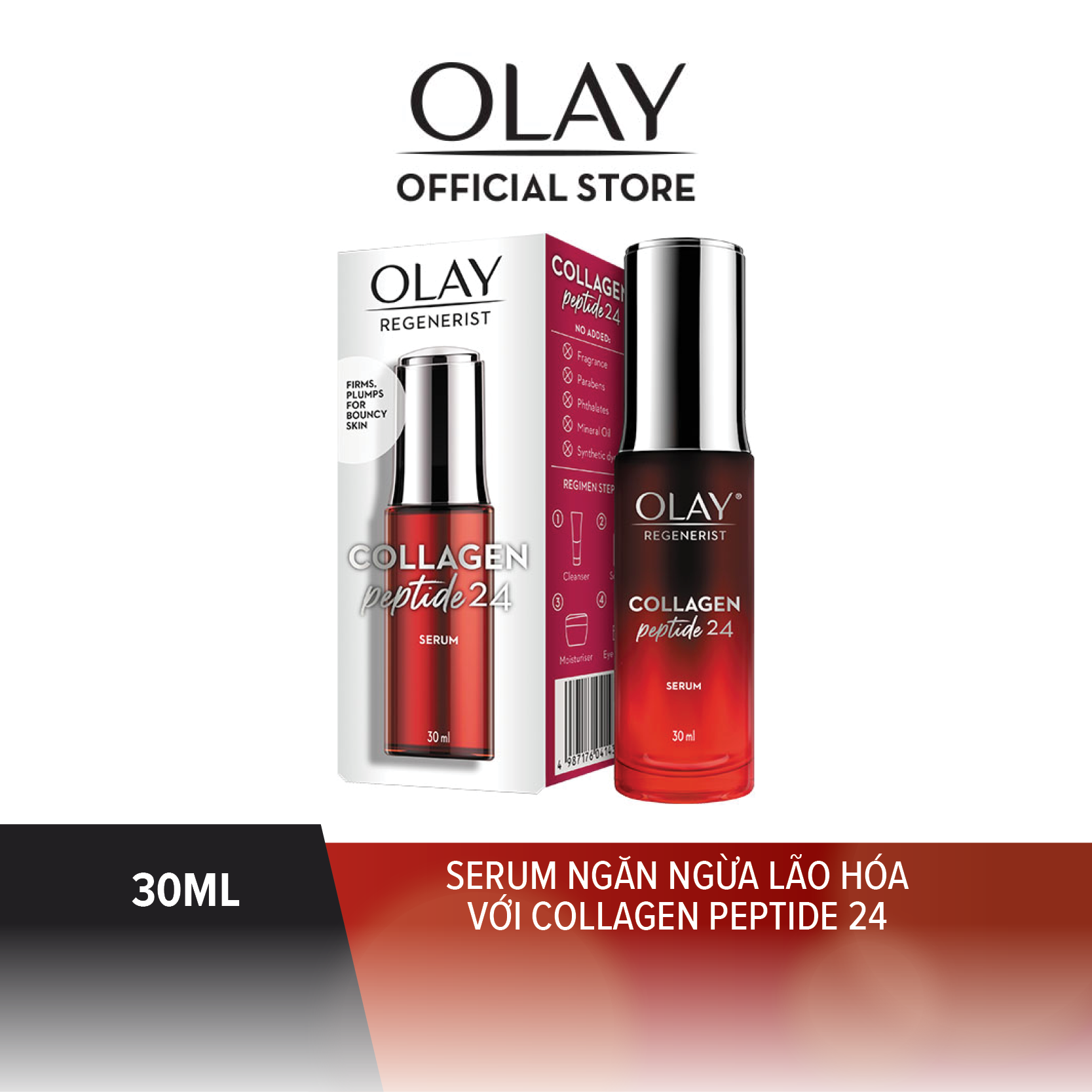 Serum Ngăn Ngừa Lão Hóa Olay Chứa Hợp Chất Collagen Peptide 24 30ml