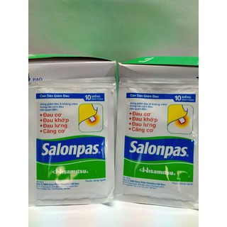 CAO DÁN SALONPAS ( hộp 10 20 hoặc 40 miếng)