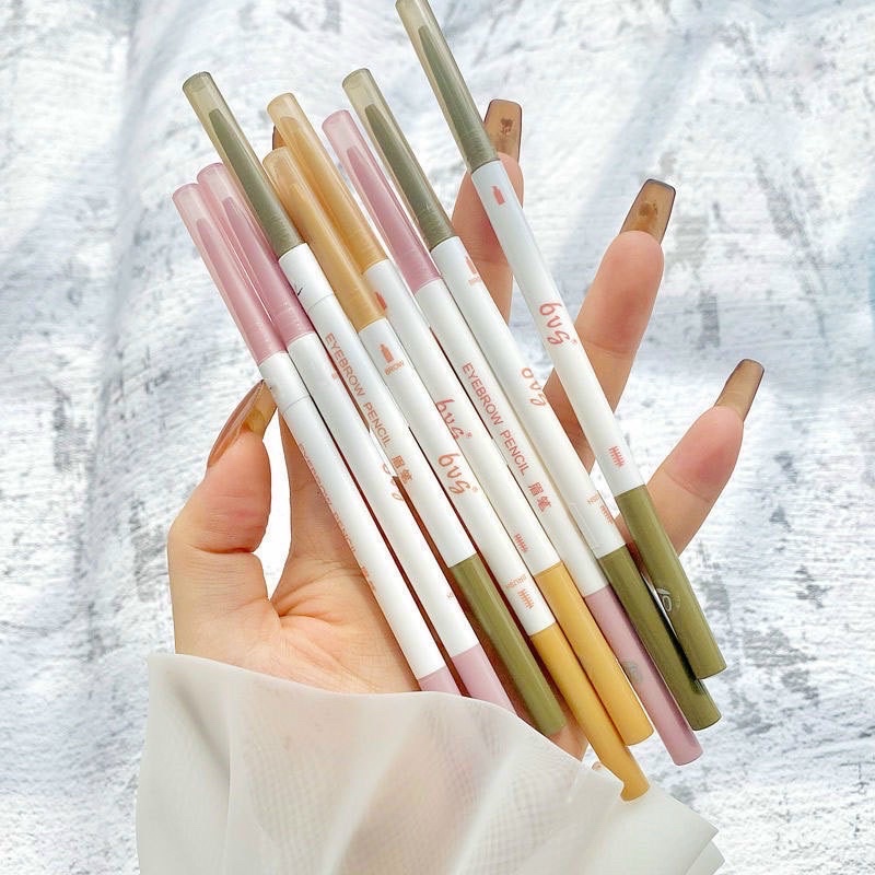 Bút Chì Kẻ Mắt, Làm Đẹp Lông Mi Chân Mày Bvg, Dụng Cụ Trang Điểm 2 Đầu Tiện Lợi