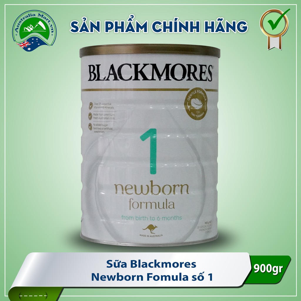 Sữa Blackmores Newborn Formula 900g Úc số 1 (trẻ từ 0 - 6 tháng tuổi )