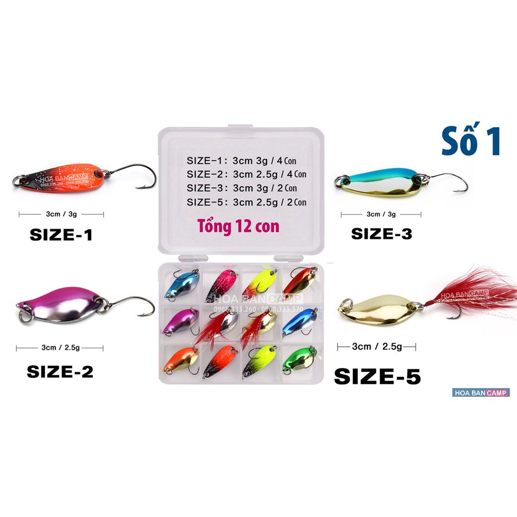 Hộp Mồi Thìa | 12 Con