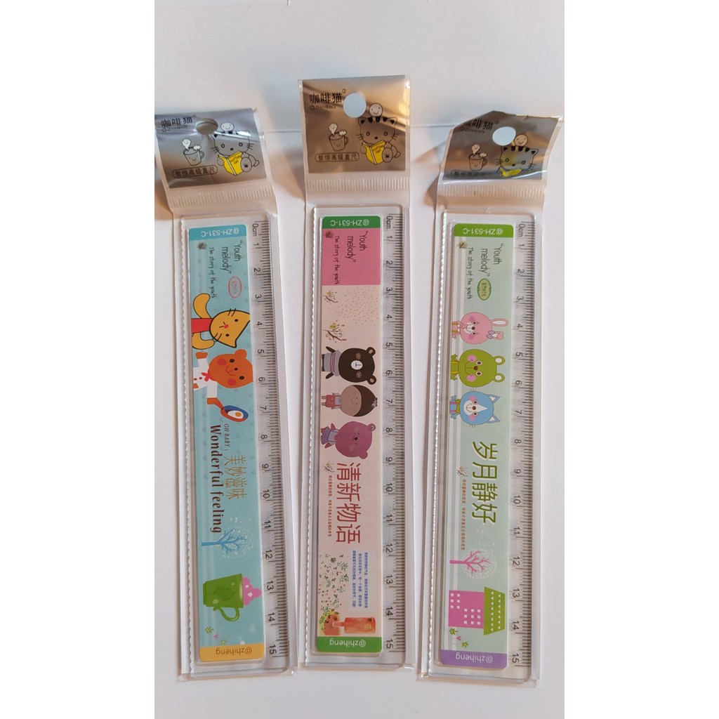 Thước kẻ hình 15cm