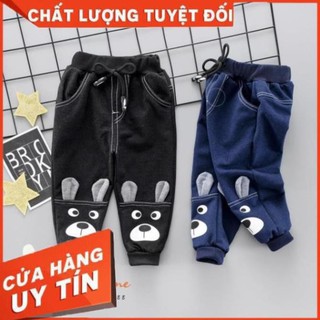 Quần bò tai thỏ bé gái