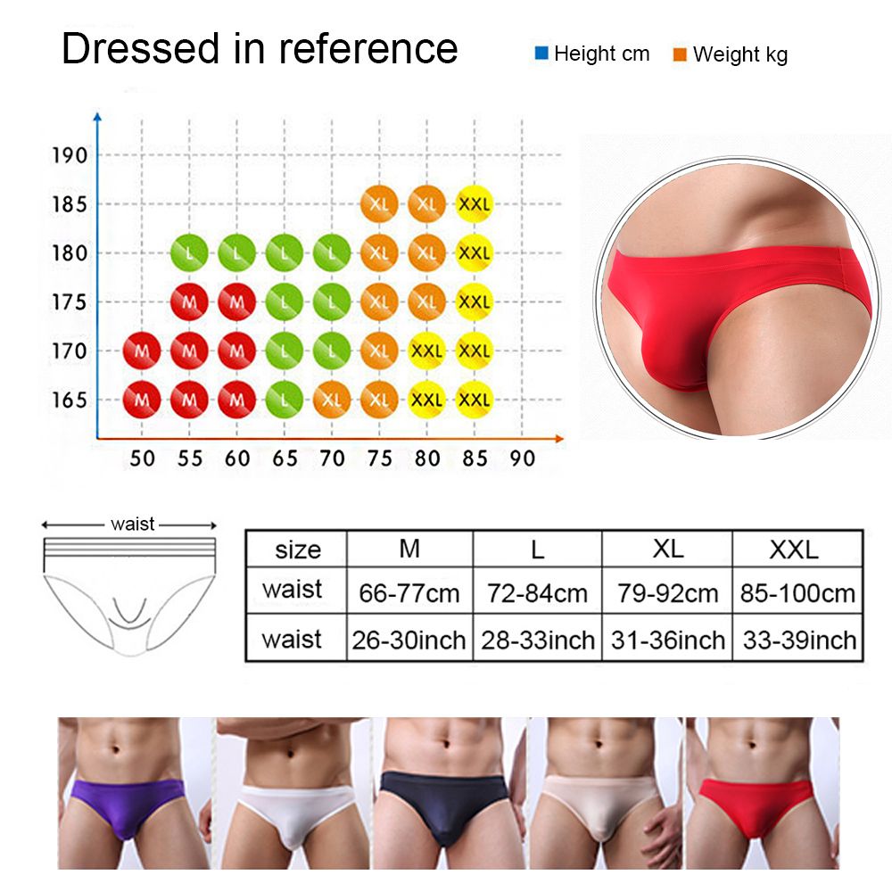 Quần Lót Lụa Lạnh Mỏng Không Đường May Lưng Thấp Mini Gợi Cảm Dành Cho Nam