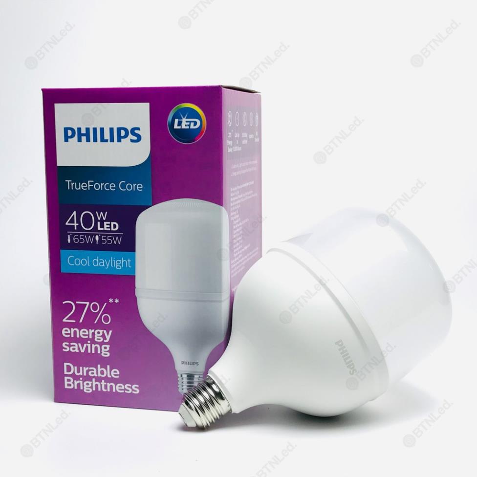 BONG DEN CHINH HANG Bóng PHILIPS LED Bulb trụ MV 40W E27 -  - Tiết kiệm điện, chất lượng ánh sáng cao