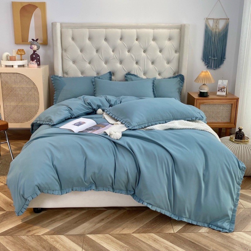 Bộ chăn ga gối cotton Tici - Mẫu bèo nhúm mới nhất