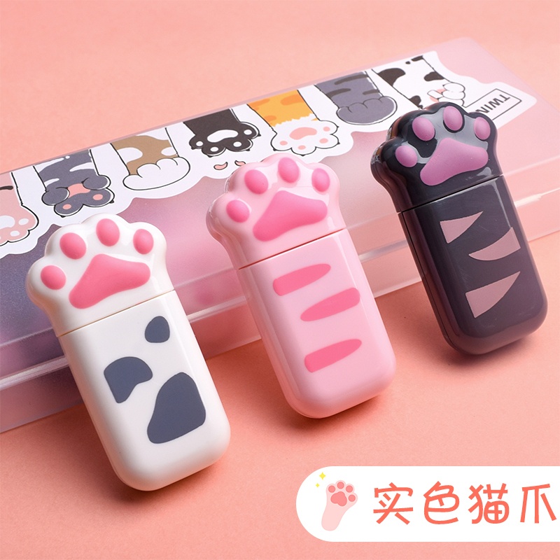 Bút xóa kéo thiết kế hình bàn chân mèo đáng yêu