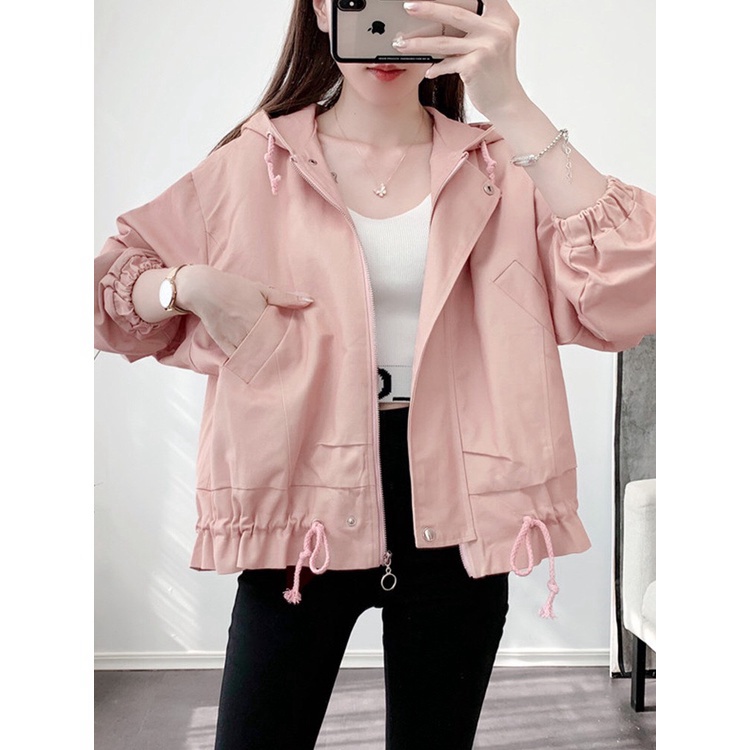Áo khoác kaki kiểu nữ dây rút lai cực xinh , thiếu nữ teen cho các bạn trẻ KB FASHION