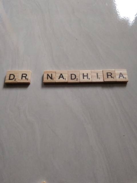 Scrable Initial Wooden Letters