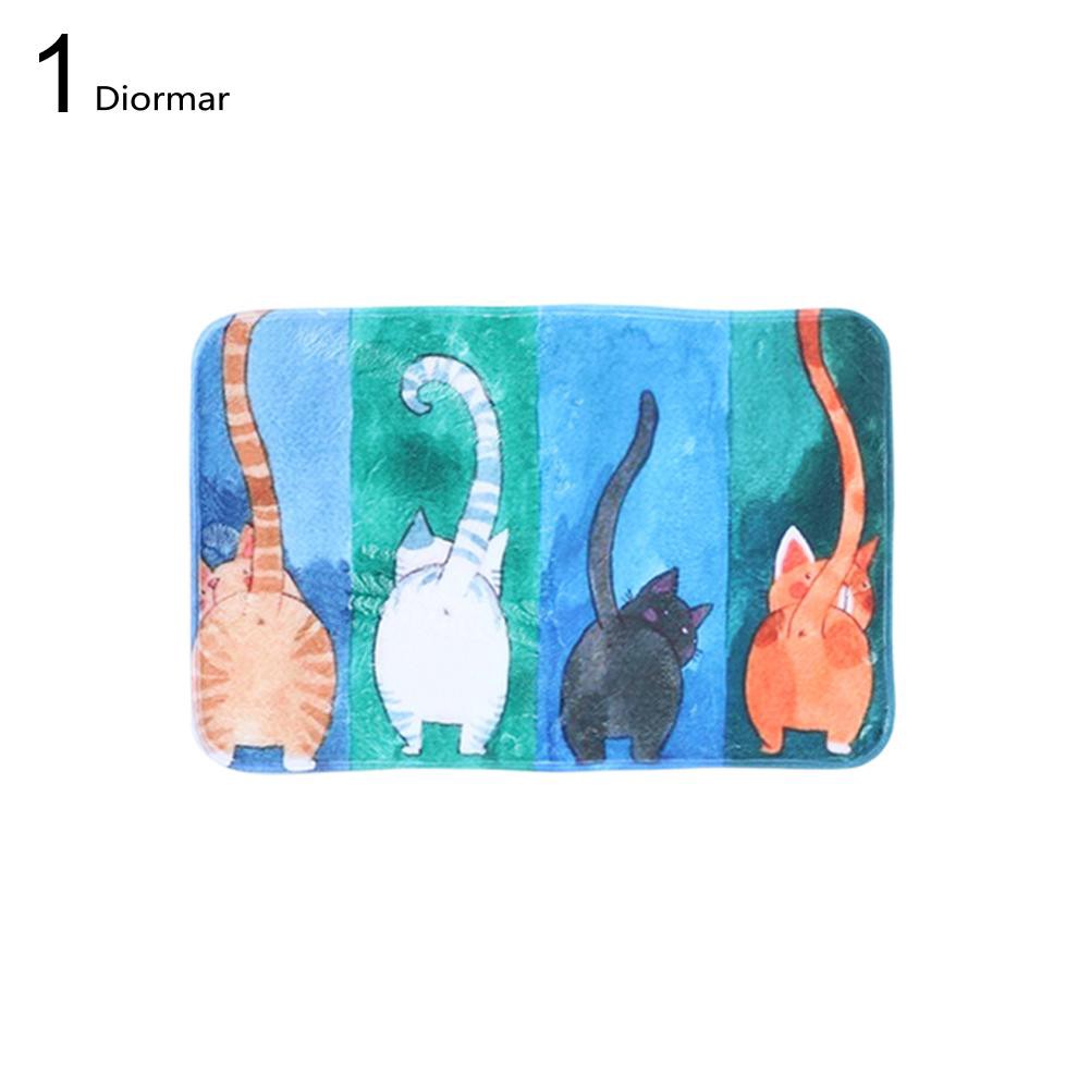 Thảm chùi chân in họa tiết đáng yêu tùy chọn chống trượt tiện lợi