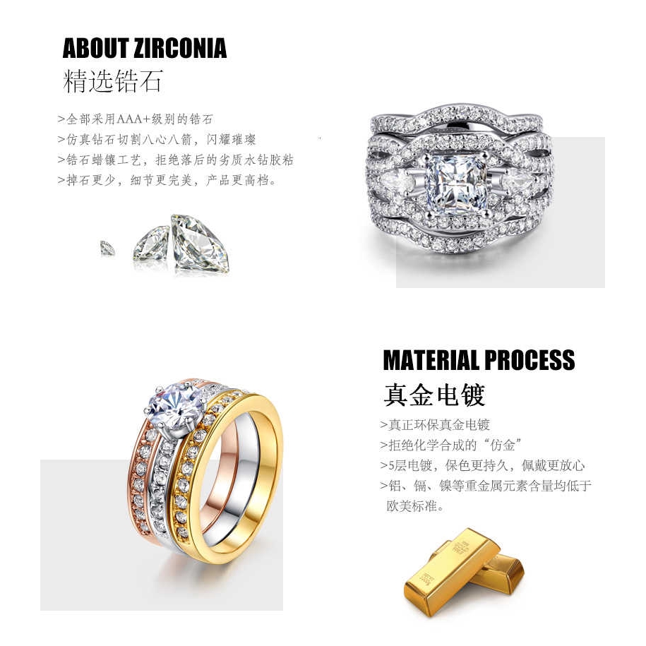 Nhẫn Cưới Mạ Bạch Kim Đính Đá Zircon Đỏ