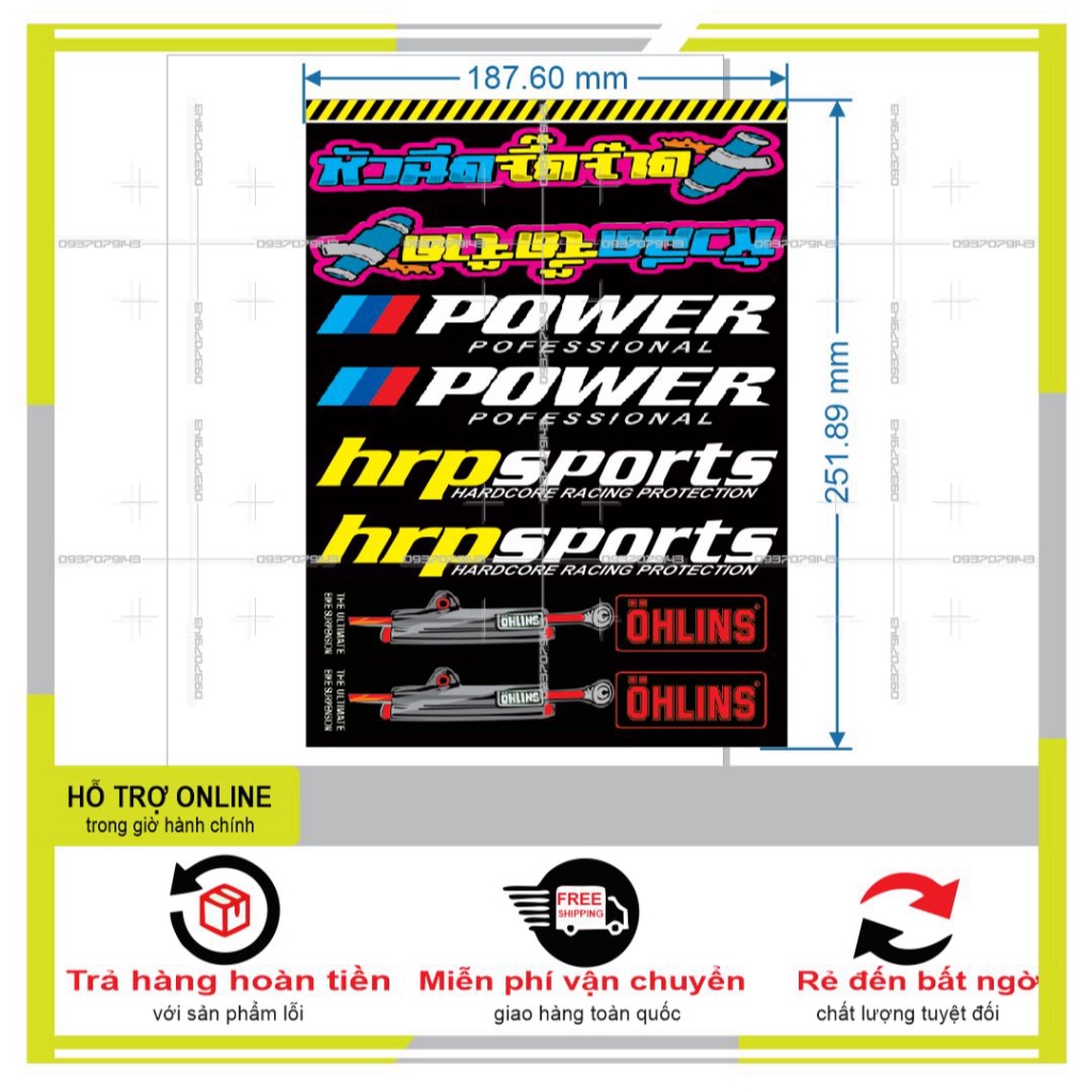 LOGO STICKER DÁN PHUỘC M1 - SHINDECAL2