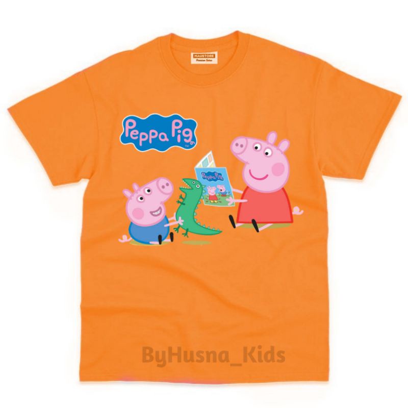 Áo thun cho bé trai và bé gái in hình hoạt hình PEPPA PIG dễ thương, chất liệu cotton mềm mịn thoáng mát NTShirt